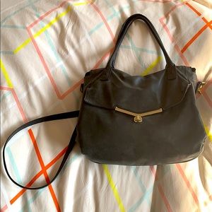 Botkier Slate Blue Gray Leather Satchel